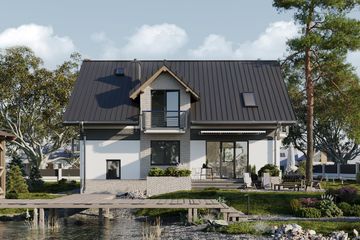  Projekt domu Zojka Stok (1469) (KRD2591) - projekt domu parterowego z poddaszem - Zdjęcie 4