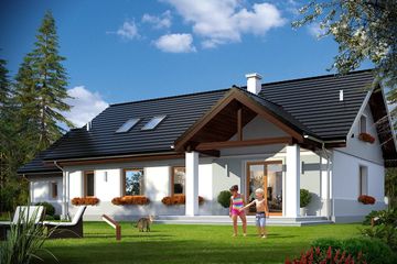  Projekt domu Anatol 2 (WAH1594) - projekt domu parterowego - Zdjęcie 1