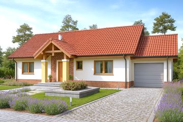  Projekt domu Tamara (WOE1068) - projekt domu parterowego - Zdjęcie 1