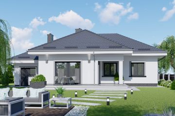  Projekt domu APS 052 (LUA1168) - projekt domu parterowego - Zdjęcie 2