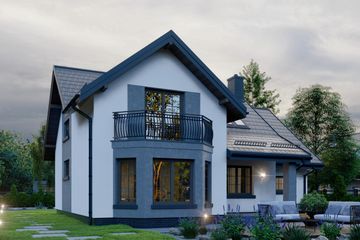  Projekt domu APS 081 (LUA1169) - projekt domu parterowego z poddaszem - Zdjęcie 4