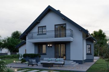  Projekt domu APS 126 (LUA1170) - projekt domu parterowego z poddaszem - Zdjęcie 6