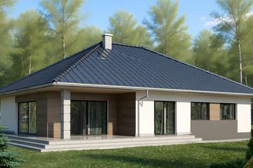  Projekt domu HG-H7G (KRM1083) - projekt domu parterowego - Zdjęcie 2