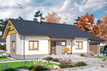  Projekt domu Talent paliwo stałe (WOE1069) - projekt domu parterowego - Zdjęcie 4