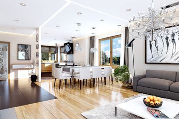  Projekt domu Helios wariant D (WAH1599) - projekt domu z pełnym piętrem - Zdjęcie 5