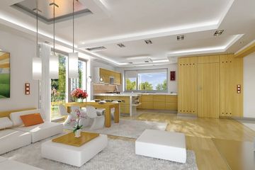  Projekt domu Party wariant B (WAH1601) - projekt domu parterowego z poddaszem - Zdjęcie 5