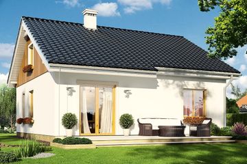  Projekt domu Zosia 2 (WAH1610) - projekt domu parterowego - Zdjęcie 1