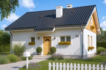  Projekt domu Zosia 2 (WAH1610) - projekt domu parterowego - Zdjęcie 1