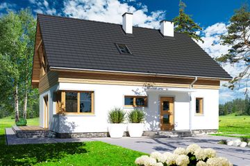  Projekt domu Jantar A (WRD2305) - projekt domu parterowego z poddaszem - Zdjęcie 1