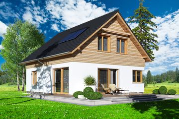  Projekt domu Jantar A (WRD2305) - projekt domu parterowego z poddaszem - Zdjęcie 2
