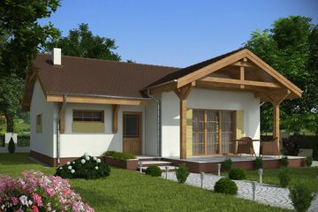  Projekt domu Tola bez garażu [B] (WRF1585) - projekt domu parterowego - Zdjęcie 1