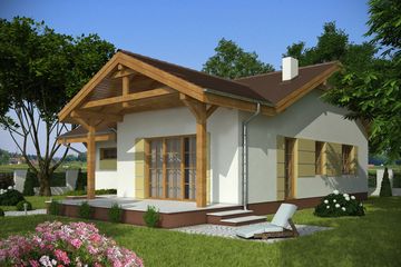  Projekt domu Tola bez garażu [B] (WRF1585) - projekt domu parterowego - Zdjęcie 2