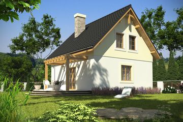  Projekt domu Ala III bez garażu [B] (WRF1586) - projekt domu parterowego z poddaszem - Zdjęcie 2