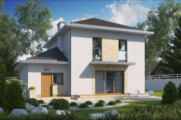  Projekt domu D133 (WAI1367) - projekt domu z pełnym piętrem - Zdjęcie 2