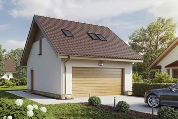  Projekt budynku gospodarczego BG4 (WAI1371) - projekt budynku parterowego - Zdjęcie 2