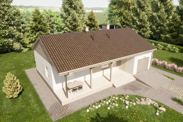  Projekt domu D49 - Maurycy z garażem (WAI1362) - projekt domu parterowego - Zdjęcie 4