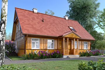  Projekt domu Szpak dr-S (BSA1276) - projekt domu parterowego z poddaszem - Zdjęcie 11