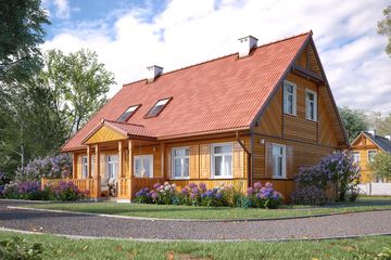  Projekt domu Szpak dr-S (BSA1276) - projekt domu parterowego z poddaszem - Zdjęcie 12