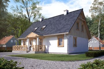  Projekt domu Szpak dr-S (BSA1276) - projekt domu parterowego z poddaszem - Zdjęcie 5