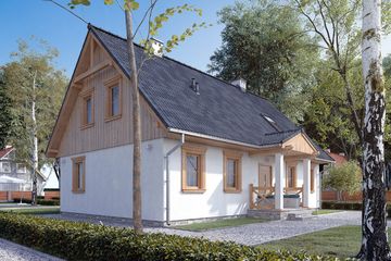  Projekt domu Szpak dr-S (BSA1276) - projekt domu parterowego z poddaszem - Zdjęcie 2