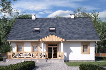  Projekt domu Szpak dr-S (BSA1276) - projekt domu parterowego z poddaszem - Zdjęcie 1