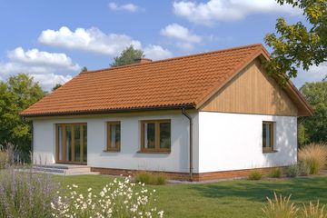  Projekt domu WB-3461 (KRA1221) - projekt domu parterowego - Zdjęcie 2