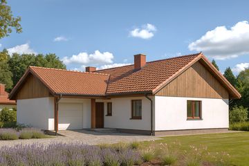  Projekt domu WB-3461 (KRA1221) - projekt domu parterowego - Zdjęcie 1