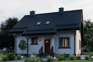  Projekt domu APS 008 (LUA1172) - projekt domu parterowego z poddaszem - Zdjęcie 3