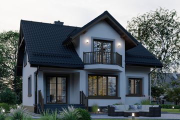  Projekt domu APS 008 (LUA1172) - projekt domu parterowego z poddaszem - Zdjęcie 4