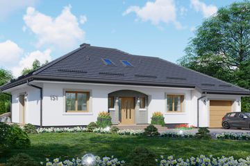  Projekt domu APS 151 (LUA1178) - projekt domu parterowego - Zdjęcie 1
