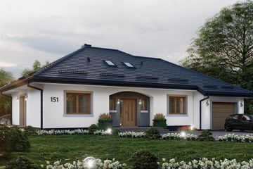  Projekt domu APS 151 (LUA1178) - projekt domu parterowego - Zdjęcie 3