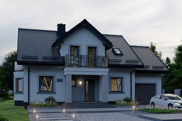  Projekt domu APS 248 (LUA1299) - projekt domu parterowego z poddaszem - Zdjęcie 3