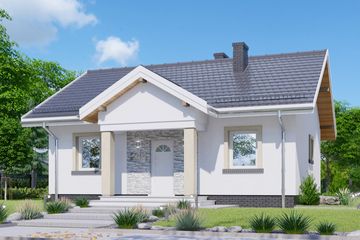  Projekt domu APS 244 (LUA1301) - projekt domu parterowego - Zdjęcie 1
