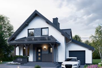  Projekt domu APS 227 (LUA1312) - projekt domu parterowego z poddaszem - Zdjęcie 3