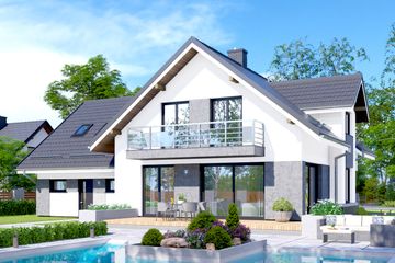  Projekt domu APS 252 + 2G (LUA1314) - projekt domu parterowego z poddaszem - Zdjęcie 4