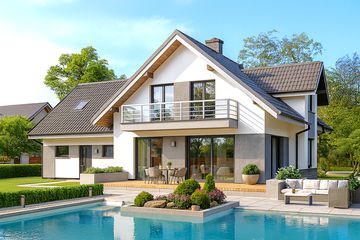  Projekt domu APS 252 + 2G (LUA1314) - projekt domu parterowego z poddaszem - Zdjęcie 1