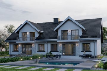  Projekt domu APS 185 dwulokalowy (LUA1320) - projekt domu parterowego z poddaszem - Zdjęcie 4