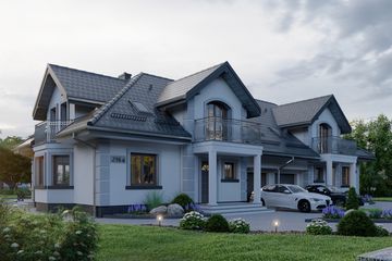  Projekt domu APS 216 dwulokalowy (LUA1327) - projekt domu parterowego z poddaszem - Zdjęcie 3