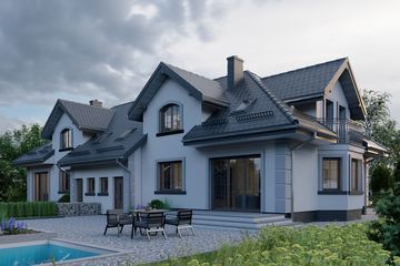  Projekt domu APS 216 dwulokalowy (LUA1327) - projekt domu parterowego z poddaszem - Zdjęcie 4