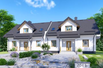  Projekt domu APS 204 (LUA1331) - projekt domu parterowego z poddaszem - Zdjęcie 1