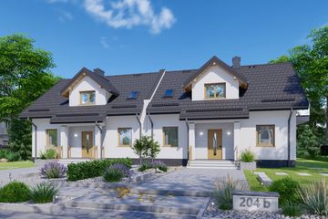  Projekt domu APS 204 (LUA1331) - projekt domu parterowego z poddaszem - Zdjęcie 1