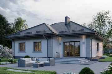  Projekt domu APS 200 (LUA1333) - projekt domu parterowego - Zdjęcie 4