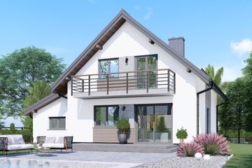  Projekt domu APS 124 + G (LUA1336) - projekt domu parterowego z poddaszem - Zdjęcie 3