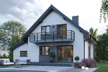  Projekt domu APS 124 + G (LUA1336) - projekt domu parterowego z poddaszem - Zdjęcie 4