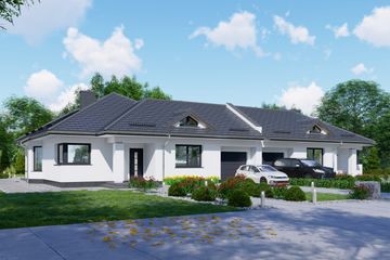  Projekt domu APS 093 B (LUA1357) - projekt domu parterowego - Zdjęcie 1