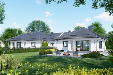  Projekt domu APS 093 B (LUA1357) - projekt domu parterowego - Zdjęcie 2