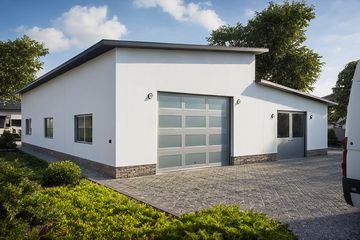  Projekt garażu G128 - Budynek garażowo - gospodarczy (PRA1212) - projekt garażu parterowego - Zdjęcie 2