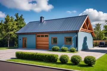  Projekt garażu G229 - Budynek garażowo - gospodarczy (PRA1215) - projekt garażu parterowego - Zdjęcie 2