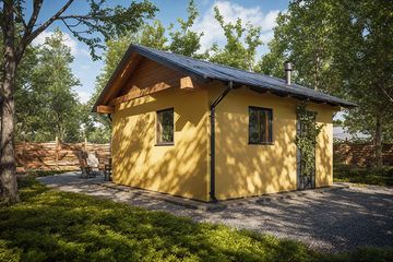  Projekt budynku gospodarczego G225 - Budynek gospodarczy (PRA1219) - projekt budynku parterowego - Zdjęcie 2