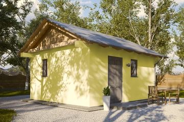  Projekt budynku gospodarczego G225 - Budynek gospodarczy (PRA1219) - projekt budynku parterowego - Zdjęcie 1